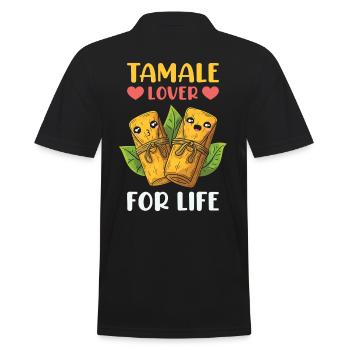 Tamales Lover for Life Kawaii Tamale Mexique Nourriture - Polo Homme - noir - Dos - Kai (181cm)