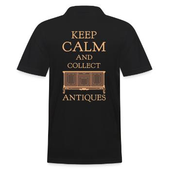 Antique Collector Passion - Keep Calm and Collect - Polo Homme - noir - Dos - Kai (181cm)