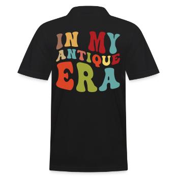 Antique Collector Enthusiast Design - Vintage In - Men's Polo Shirt - black - Back - Kai (181cm)