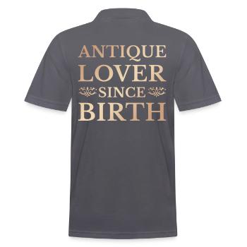 Collectionneur d’antiquités passionné - Vintage Antique - Polo Homme - charbon - Dos - Nico (186cm)