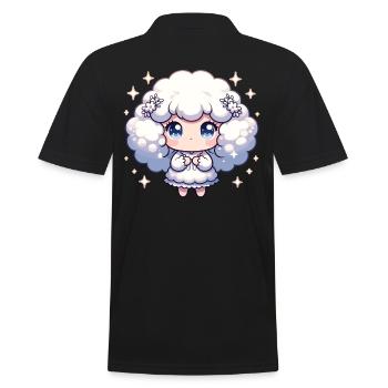 Signe astrologique Vierge Kawaii personnage cadeau d’anniversaire - Polo Homme - noir - Dos - Kai (181cm)