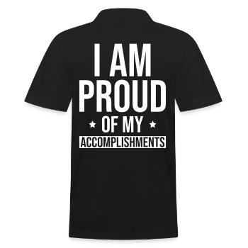 Citations inspirantes d’affirmations positives - Polo Homme - noir - Dos - Kai (181cm)