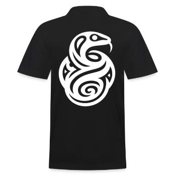 Serpent zodiaque amérindien - Polo Homme - noir - Dos - Kai (181cm)