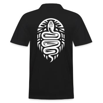 Serpent zodiaque amérindien - Polo Homme - noir - Dos - Kai (181cm)