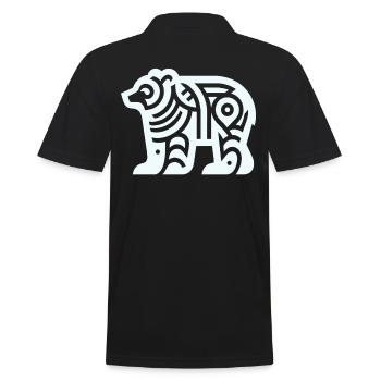 Ours du zodiaque amérindien - Polo Homme - noir - Dos - Kai (181cm)