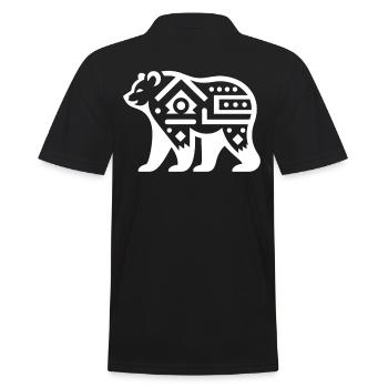 Ours Amérindien Zodiaque - Polo Homme - noir - Dos - Kai (181cm)