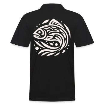 Saumon Amérindien Zodiaque - Polo Homme - noir - Dos - Kai (181cm)