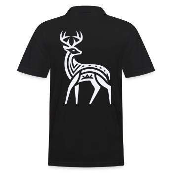 Cerf Amérindien Zodiaque - Polo Homme - noir - Dos - Kai (181cm)