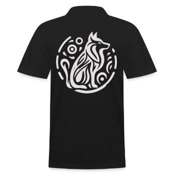 Loup, Amérindien Zodiac - Polo Homme - noir - Dos - Kai (181cm)