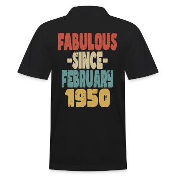 Fabuleux février 1950 - Polo Homme - noir - Dos - Kai (181cm)