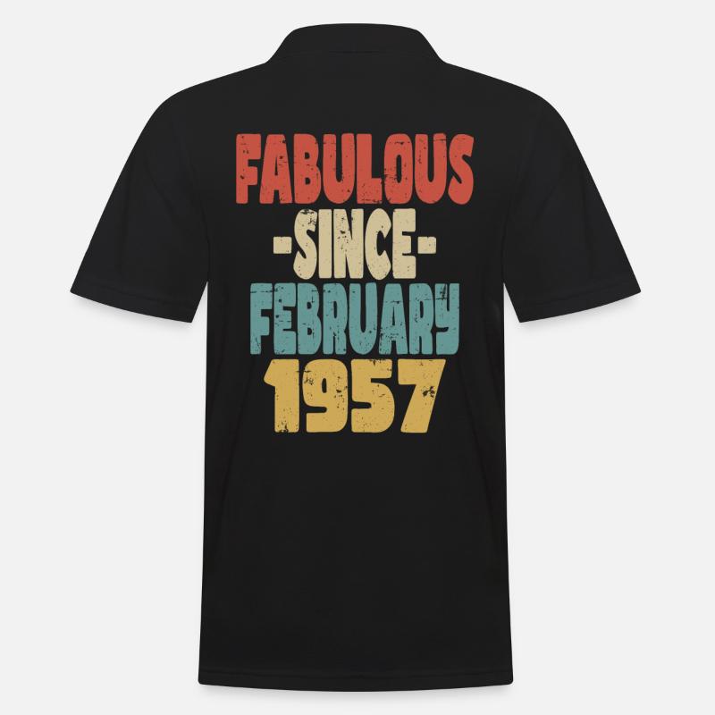 Fabelhafter Februar 1957 - Männer Poloshirt - Schwarz