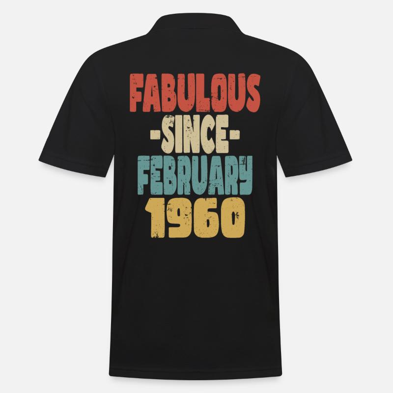 Fabelhafter Februar 1960 - Männer Poloshirt - Schwarz