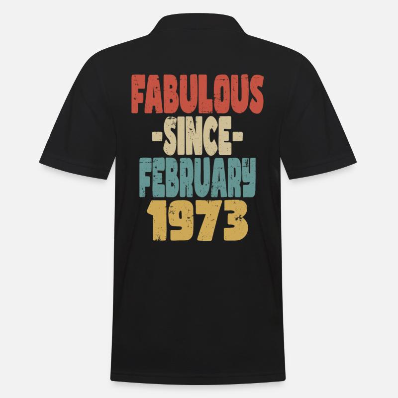 Fabelhafter Februar 1973 - Männer Poloshirt - Schwarz