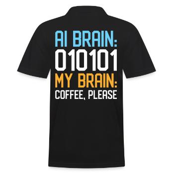 Amateurs d’intelligence artificielle et d’IA - Polo Homme - noir - Dos - Kai (181cm)