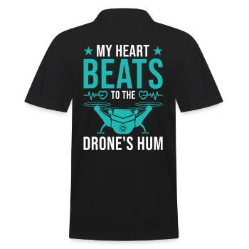Drone pilote quadricoptère RC Drone cadeau - Polo Homme - noir - Dos - Kai (181cm)