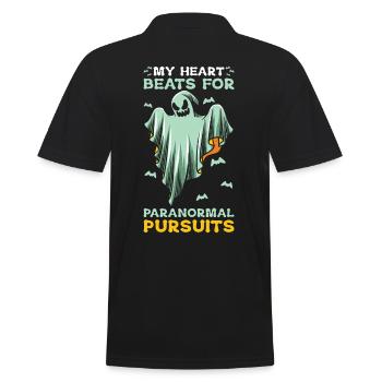 Ghost Hunting: Essentielles Design für Paranormales - Männer Poloshirt - Schwarz - Hinten - Kai (181cm)