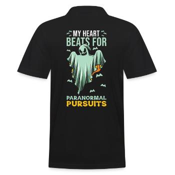 Geisterjäger Paranormaler Ermittler Geisterjagd - Männer Poloshirt - Schwarz - Hinten - Kai (181cm)