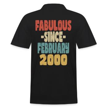 Fabuleux Février 2000 - Polo Homme - noir - Dos - Kai (181cm)