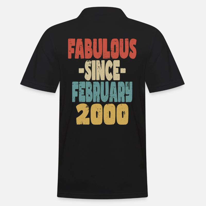 Fabelhafter Februar 2000 - Männer Poloshirt - Schwarz