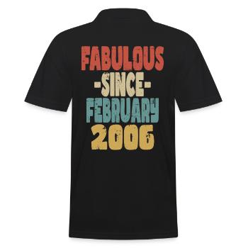 Fabulous February 2006 - Men's Polo Shirt - black - Back - Kai (181cm)