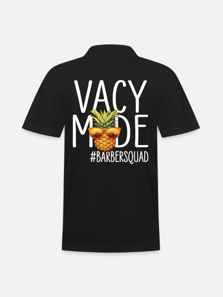 Vacances Vacy Mode Barbersquad - Polo Homme - noir