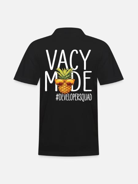 Developer Vacation Vacy Mode Developersquad - Men's Polo Shirt - black