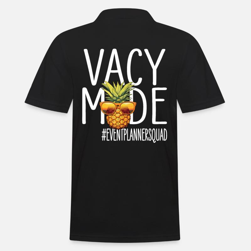 Eventplanner Urlaub Vacy Mode Eventplannersquad - Männer Poloshirt - Schwarz