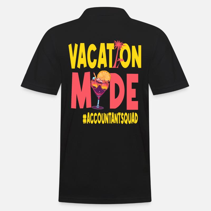 Comptable Vacances Vacy Mode Comptable - Polo Homme - noir