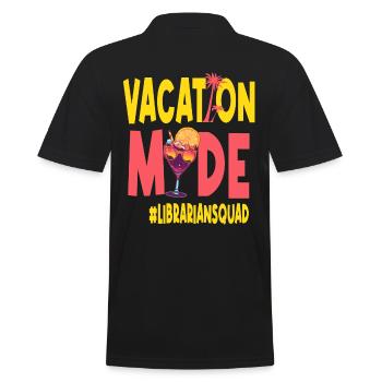 Bibliothécaire Vacances Mode Vacy Escouade - Polo Homme - noir - Dos - Kai (181cm)