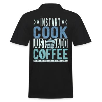 Cuisson instantanée Il suffit d’ajouter du café - Polo Homme - noir - Dos - Kai (181cm)