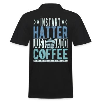 Chapelier instantané Il suffit d’ajouter du café - Polo Homme - noir - Dos - Kai (181cm)