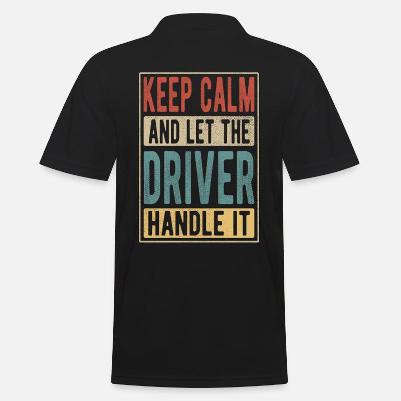 Driver Retro Geschenk - Männer Poloshirt - Schwarz