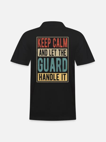 Guard Retro Gift - Men's Polo Shirt - black