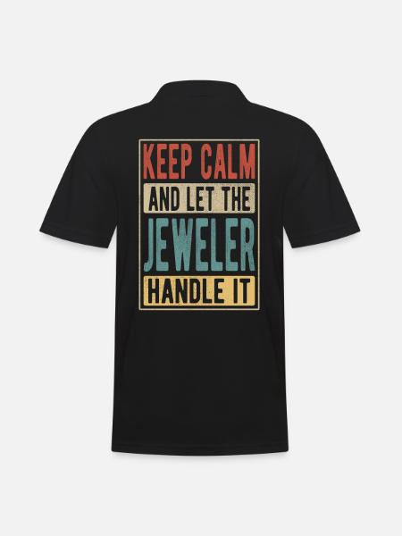 Jeweler Retro Gift - Men's Polo Shirt - black