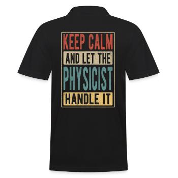 Cadeau rétro physicien - Polo Homme - noir - Dos - Kai (181cm)