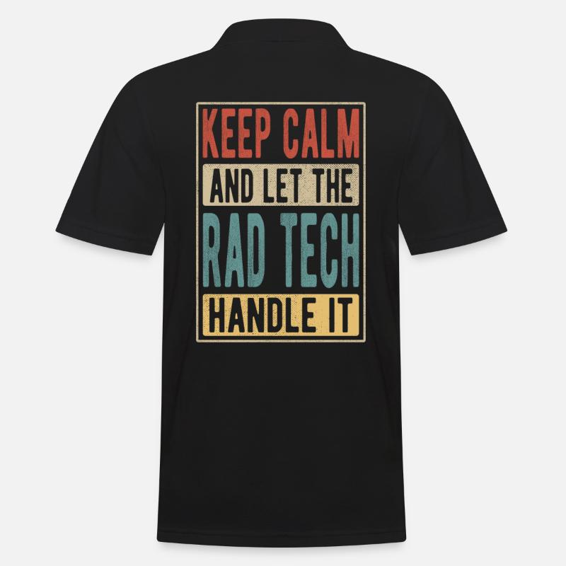 Rad Tech Retro Geschenk - Männer Poloshirt - Schwarz