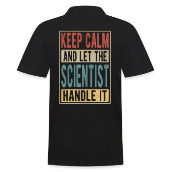 Cadeau rétro scientifique - Polo Homme - noir - Dos - Kai (181cm)
