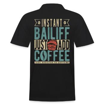 L’huissier instantané suffit d’ajouter du café - Polo Homme - noir - Dos - Kai (181cm)