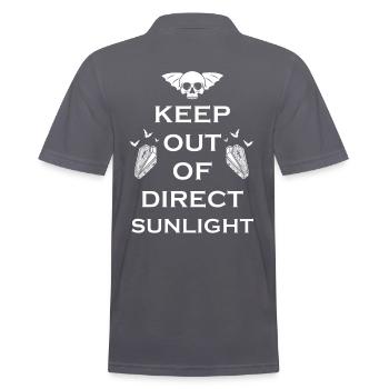 Tenir à l’abri de la lumière directe du soleil Vampire - Polo Homme - charbon - Dos - Nico (186cm)