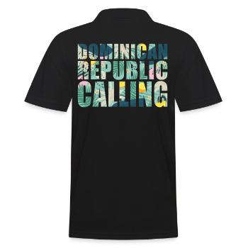 République dominicaine Souvenir Vacances - Polo Homme - noir - Dos - Kai (181cm)