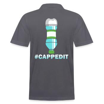 Bouteille Flip #Cappedit - Polo Homme - charbon - Dos - Nico (186cm)