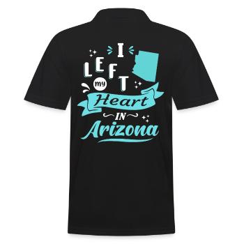 Arizona Souvenir Love - Men's Polo Shirt - black - Back - Kai (181cm)