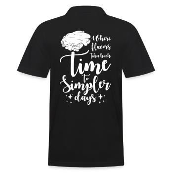 Mac And Cheese Food Nostalgie Kindheitserinnerungen - Männer Poloshirt - Schwarz - Hinten - Kai (181cm)