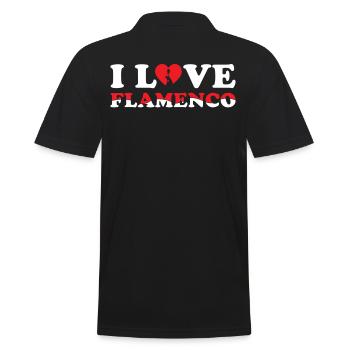 J’aime le flamenco, la passion et le rythme - Polo Homme - noir - Dos - Kai (181cm)