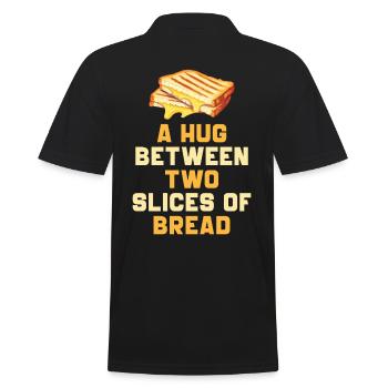 Sandwich, Fromage, Grilled Cheese, Pain - Polo Homme - noir - Dos - Kai (181cm)