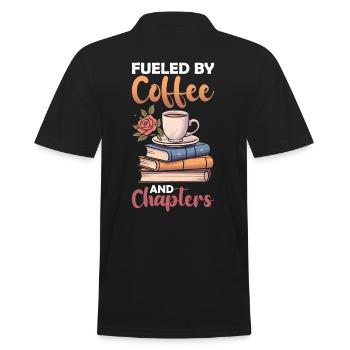 Rat de bibliothèque, Amateur De Café, Relaxation - Polo Homme - noir - Dos - Kai (181cm)
