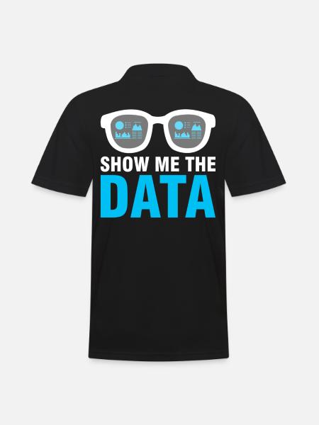 Data Engineer Montrez-moi les données - Polo Homme - noir