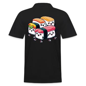 Kawaii Sushi - Polo Homme - noir - Dos - Kai (181cm)