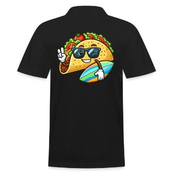 Taco de surf avec lunettes de soleil - Polo Homme - noir - Dos - Kai (181cm)
