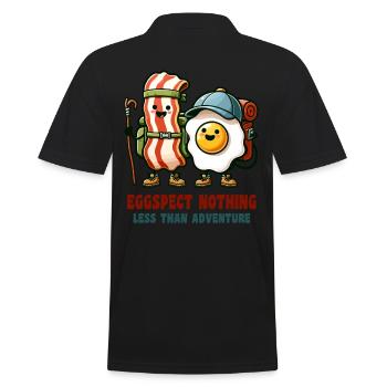 Eggspect, rien de moins que l’aventure - Polo Homme - noir - Dos - Kai (181cm)